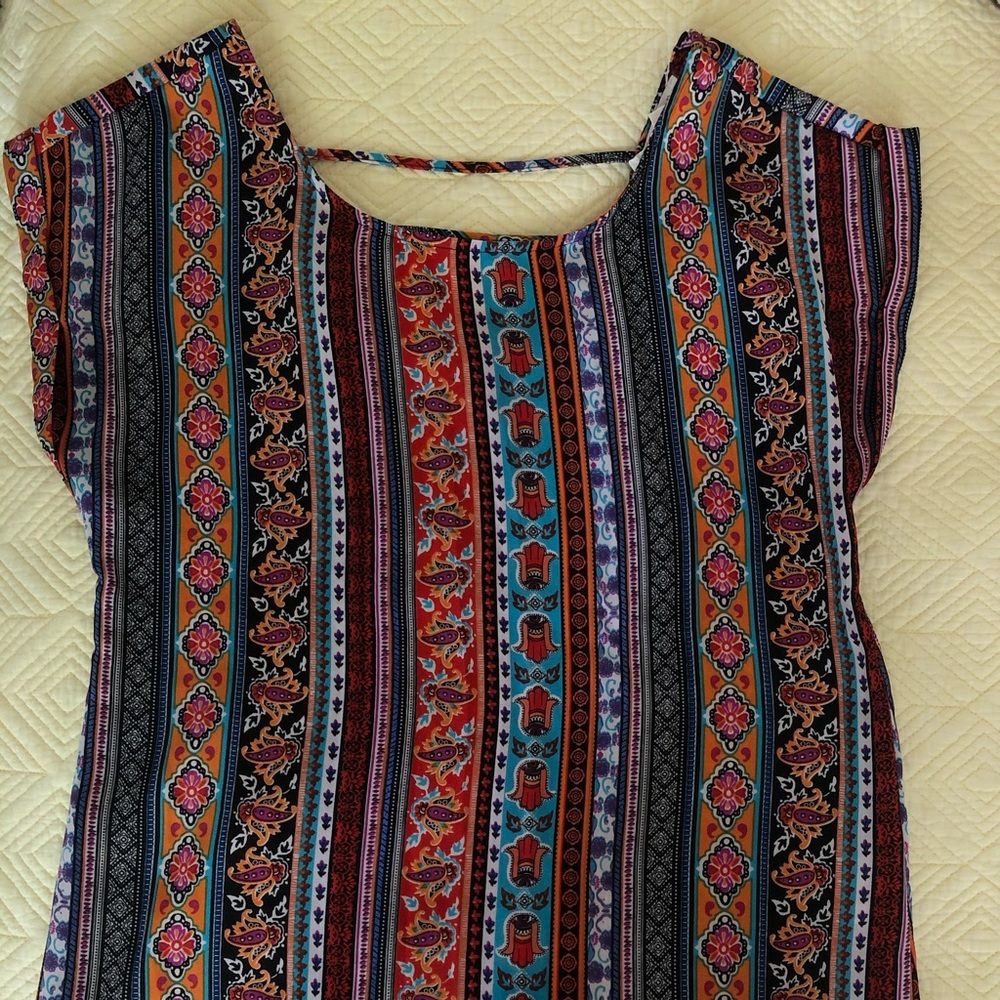 Colorful polyester blouse